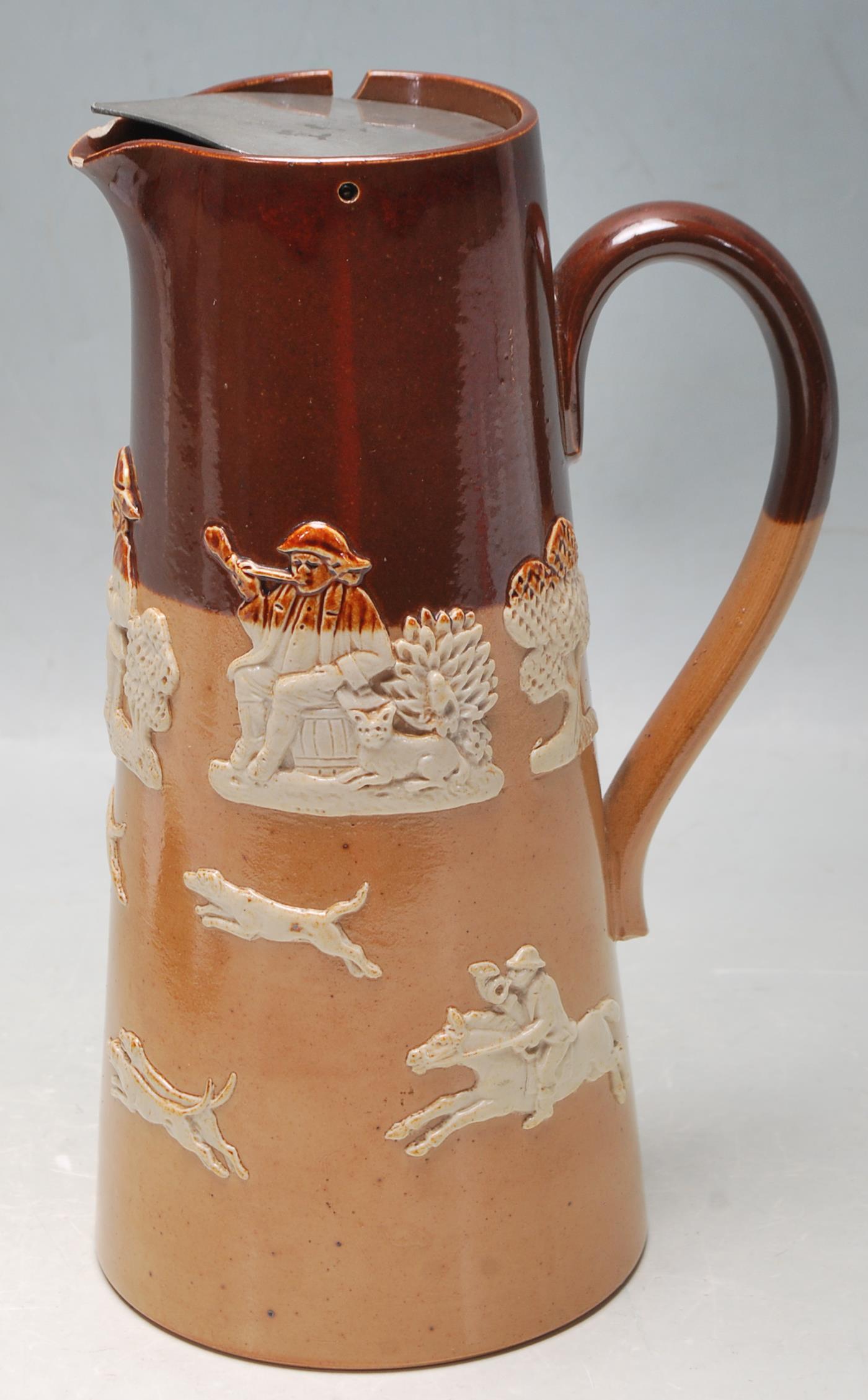 EARLY 20TH CENTURY ROYAL DOULTON WINE EWER