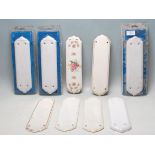 LARGE COLLECTION OF 20TH CENTURY CERAMIC PORCELAIN DOOR FINGER PLATERS