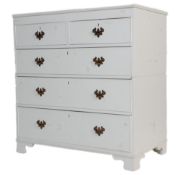 A Victorian painted mahogany 2 over 3 chest of drawers