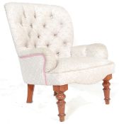 VICTORIAN REVIVAL 20TH CENTURY HOWARD STYLE TUB CHAIR