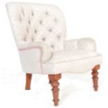 VICTORIAN REVIVAL 20TH CENTURY HOWARD STYLE TUB CHAIR