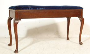 EARLY 20TH CENTURY MAHOGANY DUET PIANO STOOL