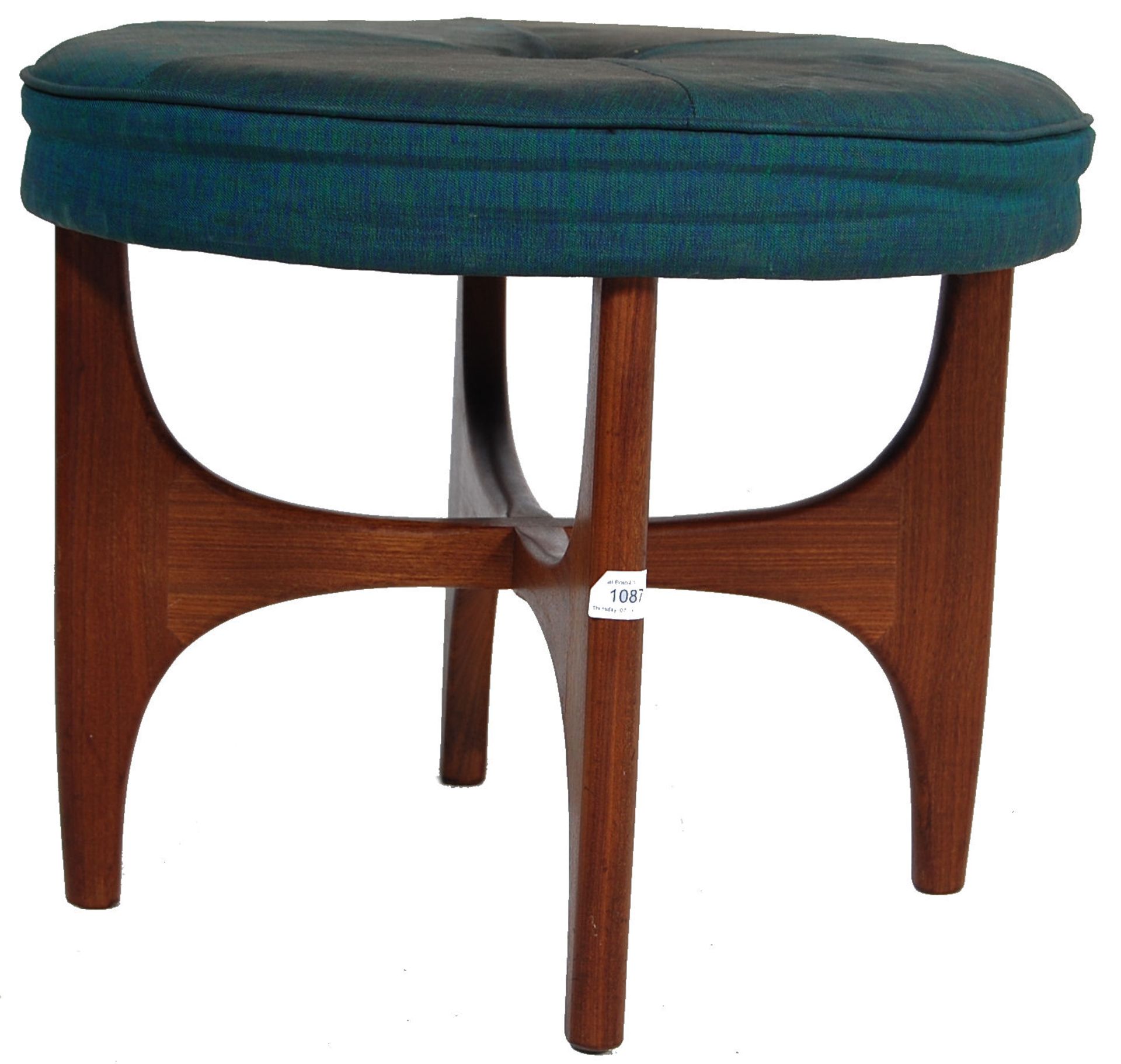 RETRO 1960’S G PLAN DRESSING TABLE STOOL WITH CIRCULAR SEAT