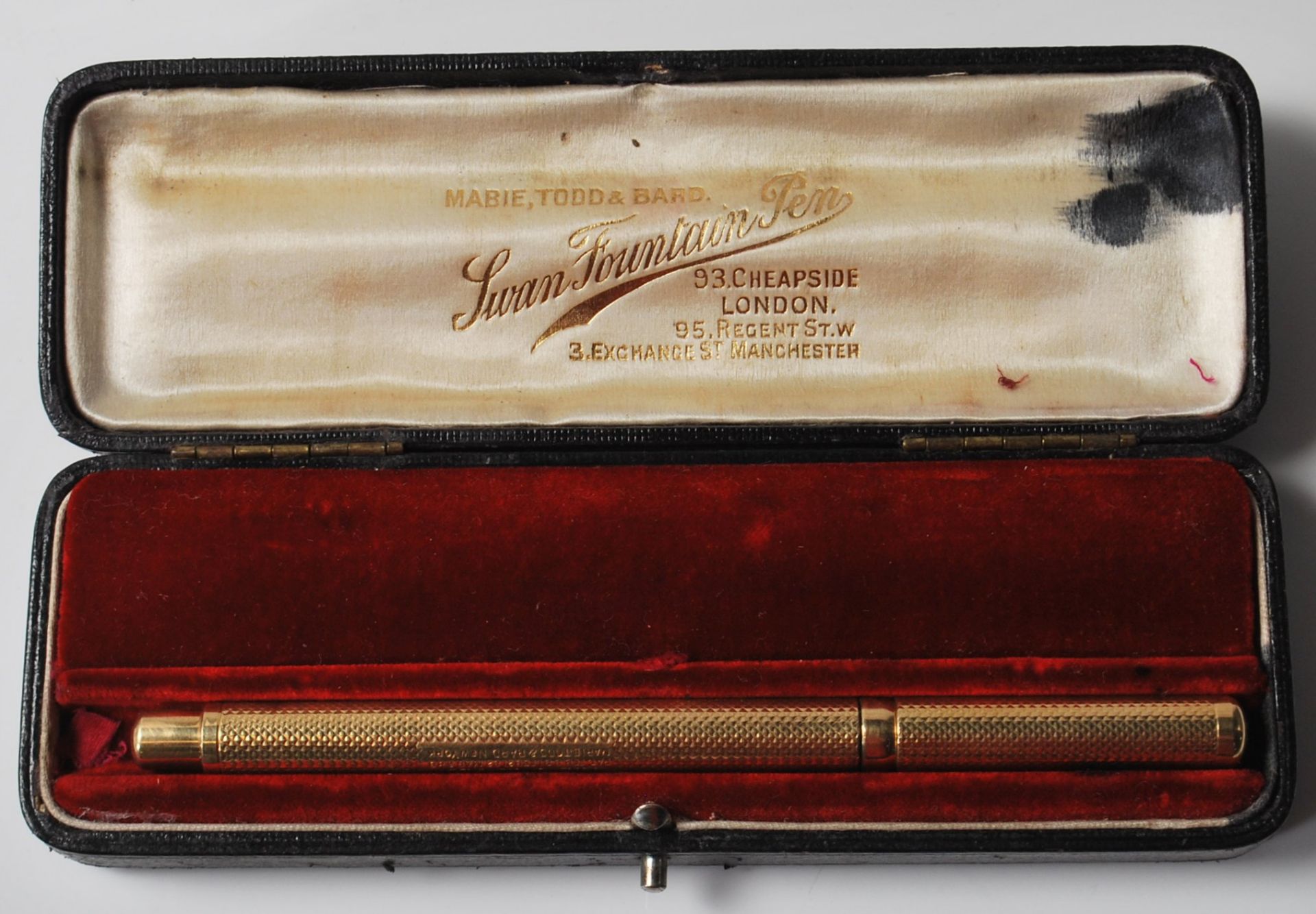 1930'S MABIE TODD & BARD SWAN PEN IN BOX