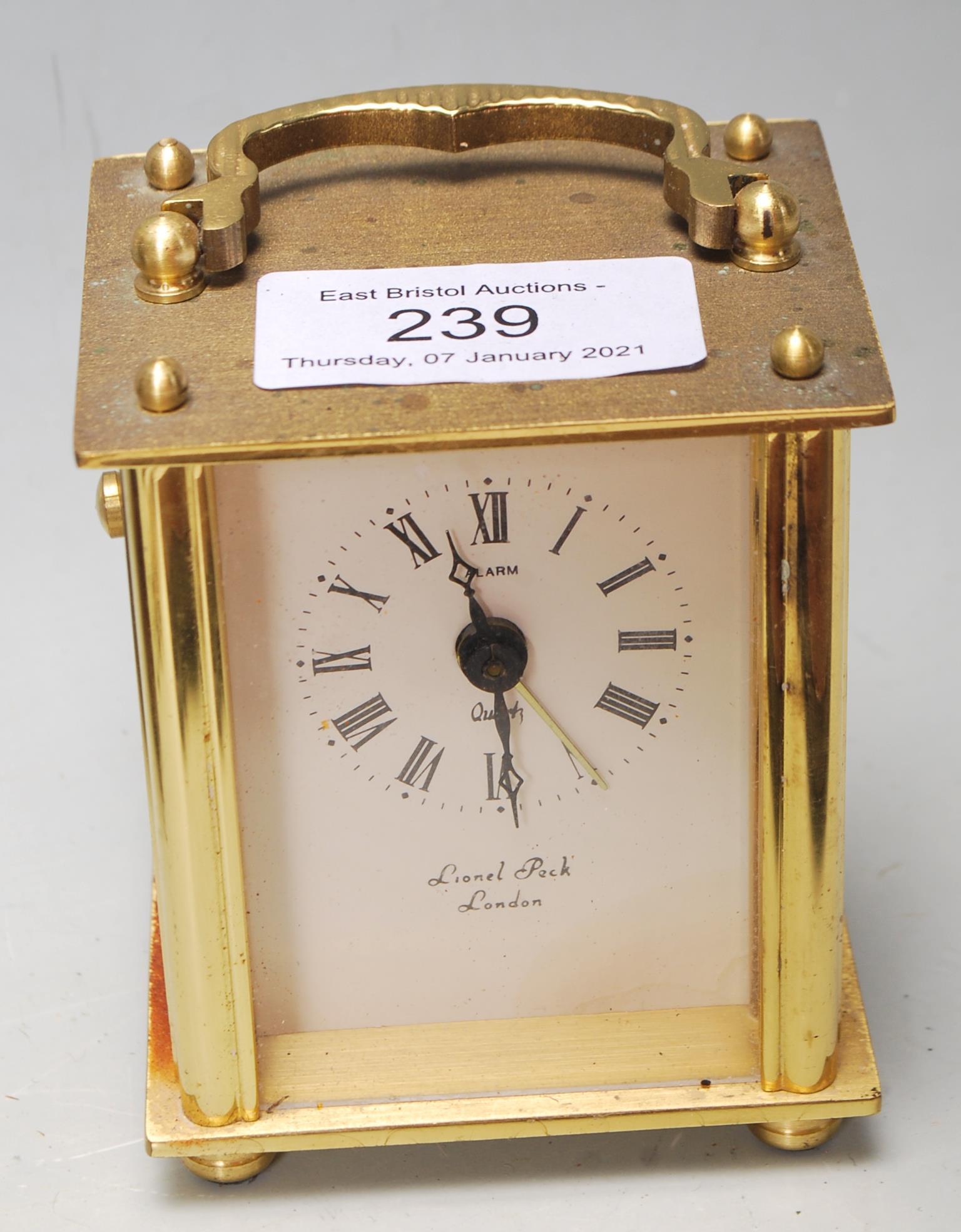 LIONEL PICK CARRIAGE CLOCK AND BENTIMA ANNIVERSARY CLOCK - Image 5 of 6