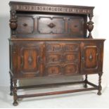 ANTIQUE 19TH CENTURY JACOBEAN REVIVAL OAK SIDEBOARD