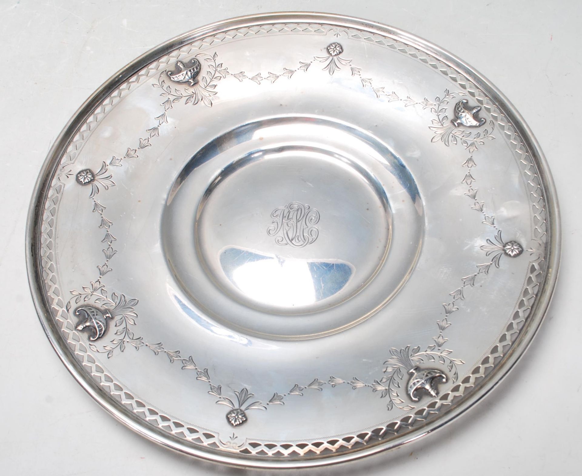 AMERICAN SILVER CENTREPIECE PLATE