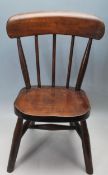 VICTORIAN BEECH AND ELM CHILDRENS WINDSOR CHAIR