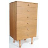 RETRO MID CENTURY TEAK WOOD CHEST OF DRAWERS BY AV