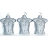 THREE CONTEMPORARY SHIP DISPLAY MALE MANNEQUIN TORSOS