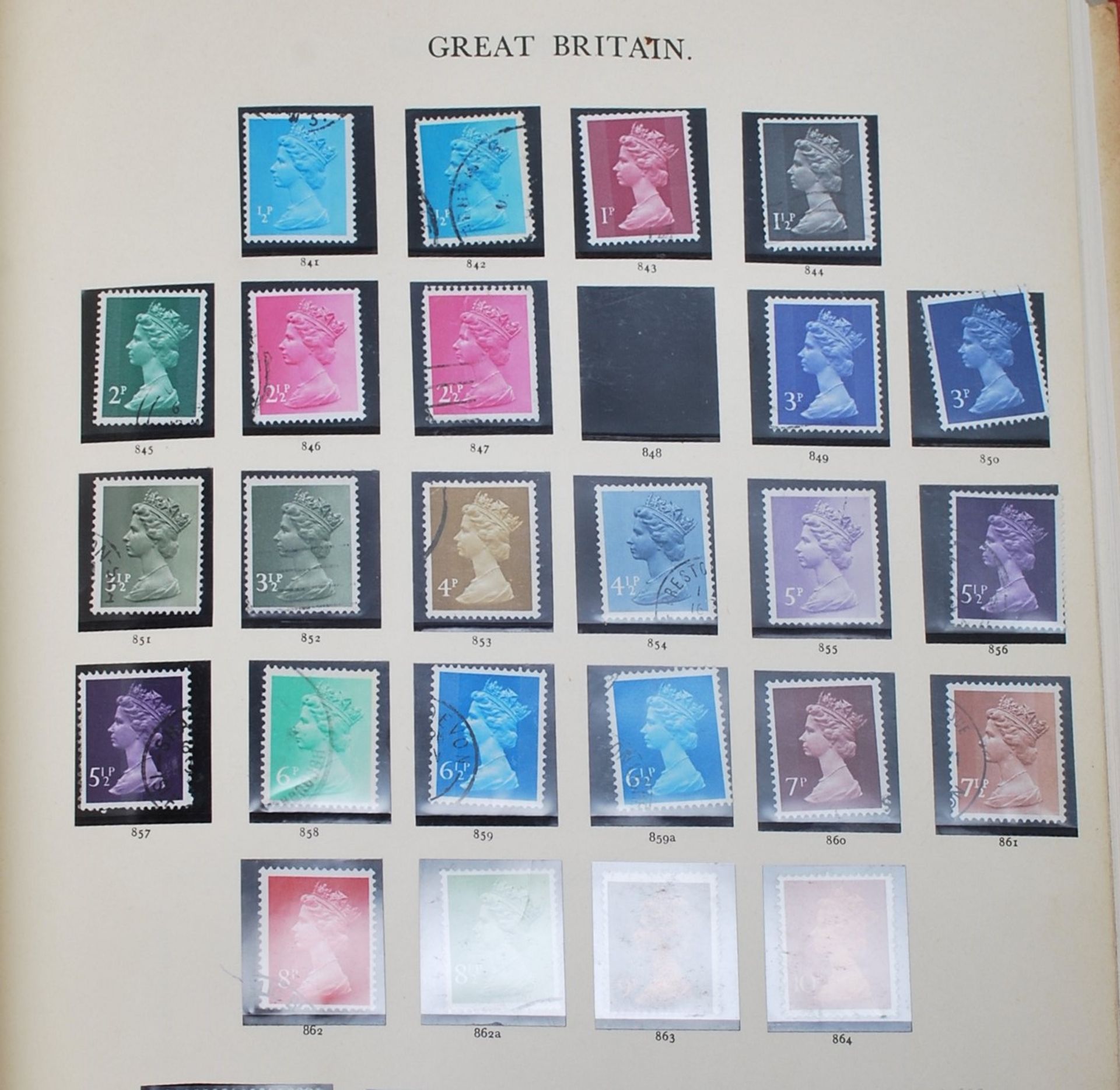 VICTORIAN AND LATER STAMP COLLECTION OVER THREE ALBUMS - Bild 5 aus 11