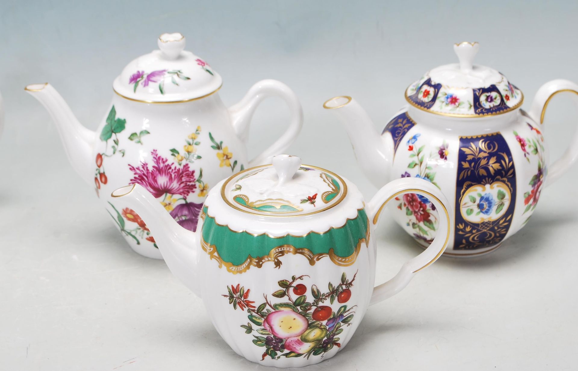 A COLLECTION OF SIX LIMITED EDITION HEIRLOOM WORCESTER TEAPOTS - Image 2 of 9