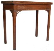 ANTIQUE 19TH CENTURY GEORGIAN MAHOGANY CARD TABLE