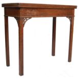 ANTIQUE 19TH CENTURY GEORGIAN MAHOGANY CARD TABLE