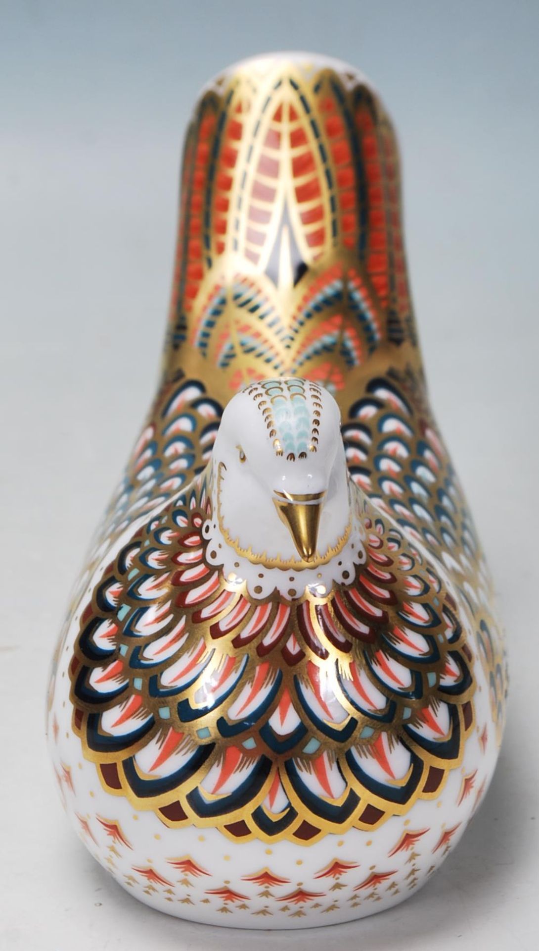 ROYAL CROWN DERBY TURTLE DOVE PAPERWEIGHT WITH GOLD STOPPER - Image 3 of 7