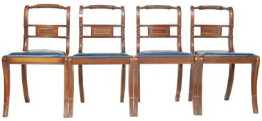 TEN EARLY 20TH CENTURY EDWARDIAN MAHOGANY DINING CHAIRS