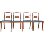 TEN EARLY 20TH CENTURY EDWARDIAN MAHOGANY DINING CHAIRS