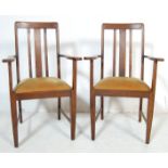 TWO 1930’S ANTIQUE STYLE OAK CARVER CHAIRS