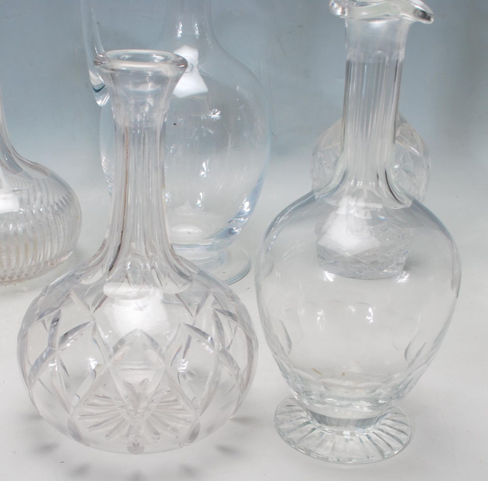NINE 19TH CENTURY VICTORIAN CUT GLASS DECANTERS - Image 5 of 7