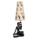 RETRO VINTAGE 1950S BLACKAMOOR LAMP