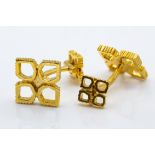 French 18ct Yellow Gold Chaumet Cufflinks