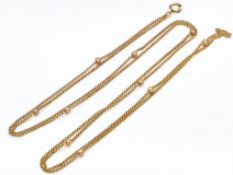 An 18ct Gold French Long Chain