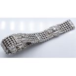 A French 18ct Gold & Platinum Diamond Bracelet