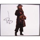 JOHNNY DEPP - PIRATES OF THE CARIBBEAN SIGNED 8X10" PHOTO