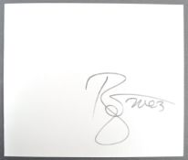 DAVID BOWIE (1940-2016) - AUTOGRAPHED FINAL TOUR PROGRAMME