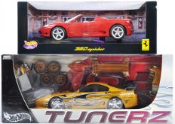 PAIR OF HOT WHEELS 1/18 SCALE DIE CAST MODEL CARS