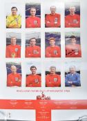 WORLD CUP 1966 - ENGLAND SQUAD - MULTI-SIGNED POSTER