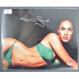 MEGAN FOX - AMERICAN ACTRESS & MODEL - AUTOGRAPHED 16X12" PHOTO