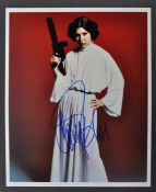 CARRIE FISHER - STAR WARS - INCREDIBLE AUTOGRAPHED