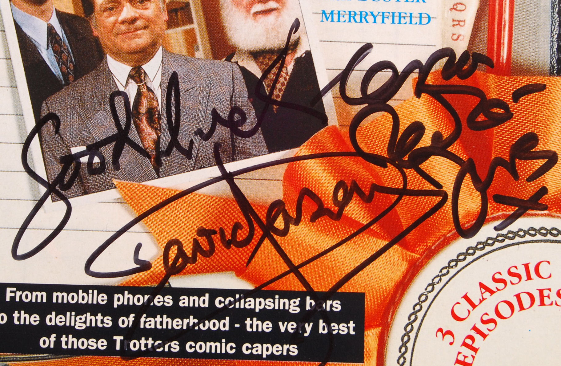 ONLY FOOLS & HORSES - CAST AUTOGRAPHED VHS COVER - Image 2 of 4