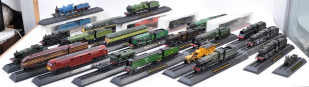 LARGE COLLECTION OF ATLAS EDITIONS 1/76 SCALE TRAINS