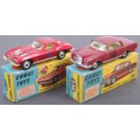 TWO ORIGINAL VINTAGE CORGI TOYS DIECAST MODEL CARS