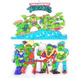 VINTAGE TEENAGE MUTANT NINJA TURTLES ADVERTISING DISPLAY SIGNS