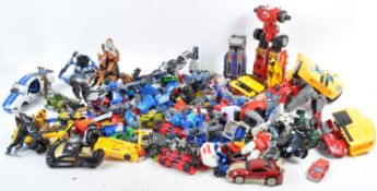 LARGE COLLECTION OF HASBRO TRANSFORMERS ACTION FIGURES