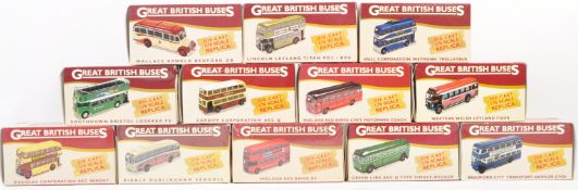 COLLECTION OF ATLAS MADE 1/76 SCALE DIECAST BUSES
