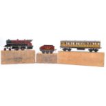 RARE BOWMAN LIVE STEAM LOCO TENDER AND CARRIAGE SET