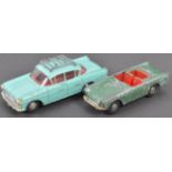TWO ORIGINAL VINTAGE TRI-ANG SPOT ON DIECAST MODEL CARS