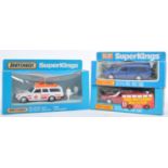 THREE VINTAGE MATCHBOX SUPERKINGS DIECAST MODEL VEHICLES