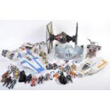 COLLECTION OF ASSORTED STAR WARS PLAYSETS AND ACTION FIGURES