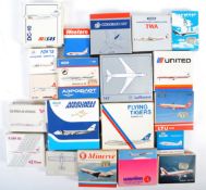 LARGE COLLECTION OF SCHABAK 1/600 SCALE DIECAST MODEL PLANES