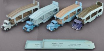 COLLECTION OF DINKY SUPERTOYS DIECAST MODEL CAR TRANSPORTERS