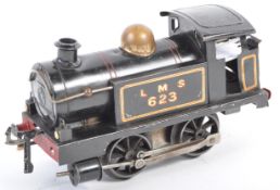 HORNBY PRE WAR 0 GAUGE 0-4-0 LMS BLACK 623 CLOCKWORK LOCO