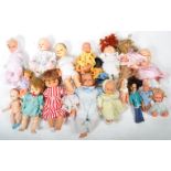 LARGE COLLECTION OF ASSORTED VINTAGE PLASTIC DOLLS