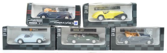 COLLECTION OF X5 NEW RAY 1/43 SCALE DIECAST MODEL CARS