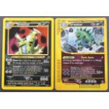 TWO ORIGINAL POKEMON TYRANITAR HOLOGRAPHIC CARDS