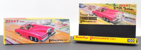 THUNDERBIRDS - DINKY TOYS 100 FAB 1 AUTOGRAPHED MODEL BOX